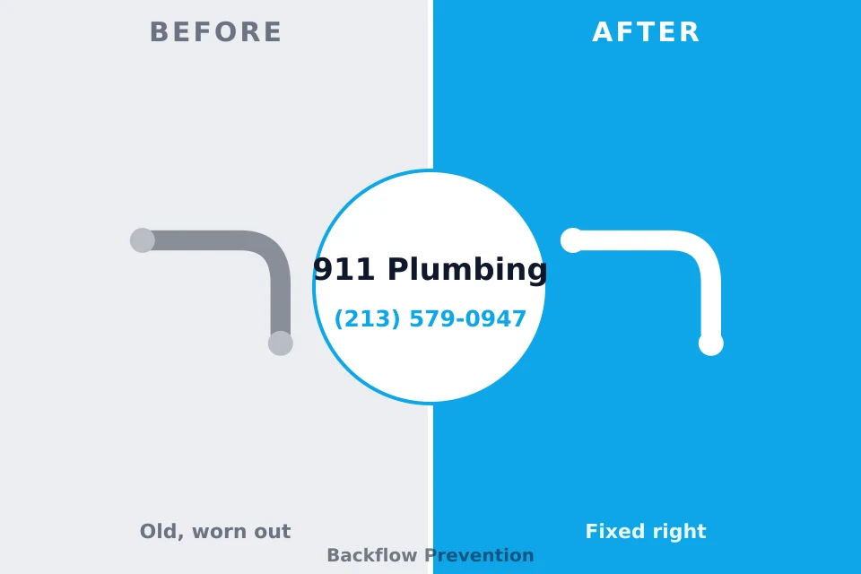 Before and after: plumbing repair Jennings, FL